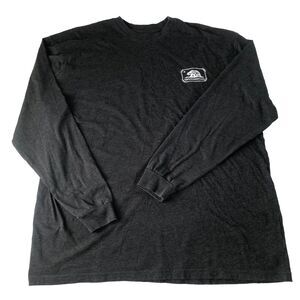 Vans Men’s California Flag Bear Long Sleeve Charcoal Gray T-Shirt XXL
